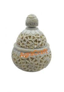 Soapstone Marble Candle Holder 4 inch