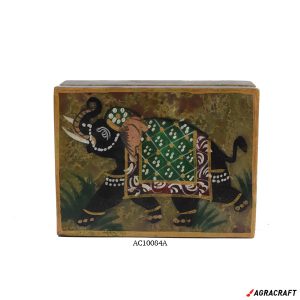 Handicraft Marble Box Painting Art Work Soapstone