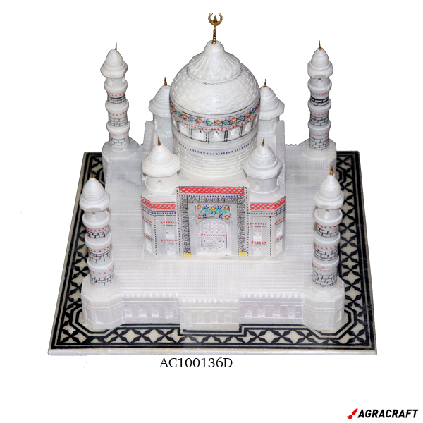 Agracraft Handicraft Marble Taj Mahal Net Painting Work
