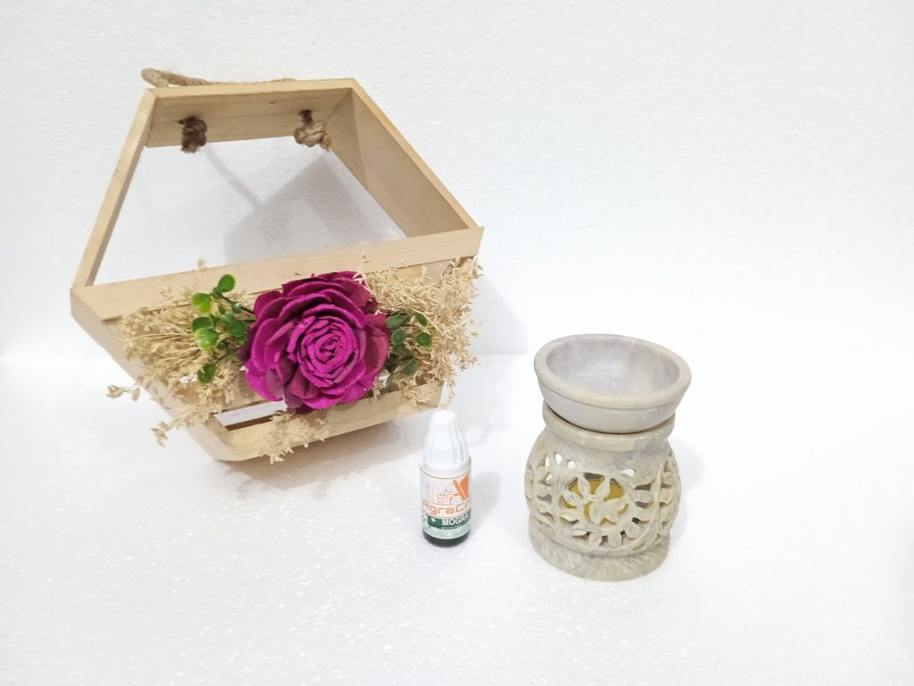 Ac Marble Soapstone T-Candlelight Aroma Burner For Home Fragrance Lemon