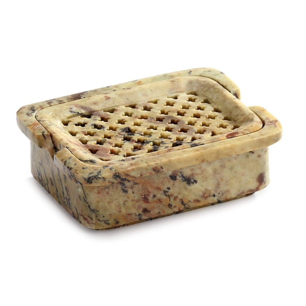 Marble Soapstone Decorative Jaali Soap Dish