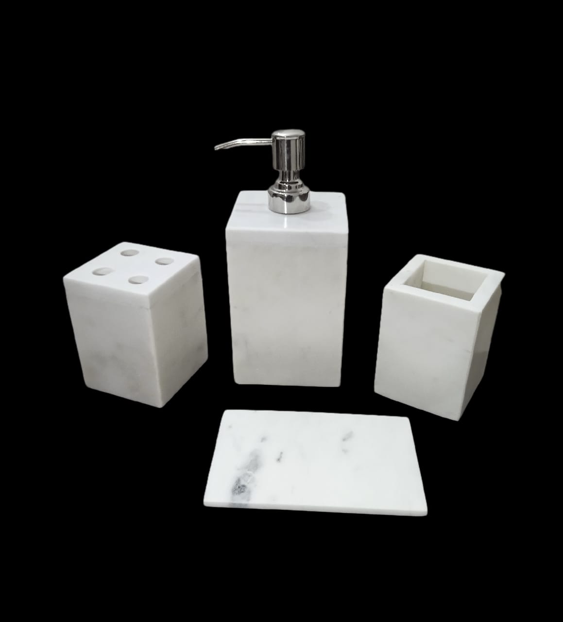 Luxurious White Marble Bathroom Set For home