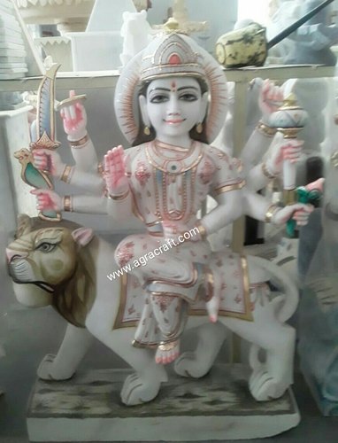 Marble Maa  Sherawali God Statue