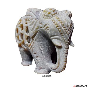 Handicraft Marble Elephant With Baby Elephant Inside
