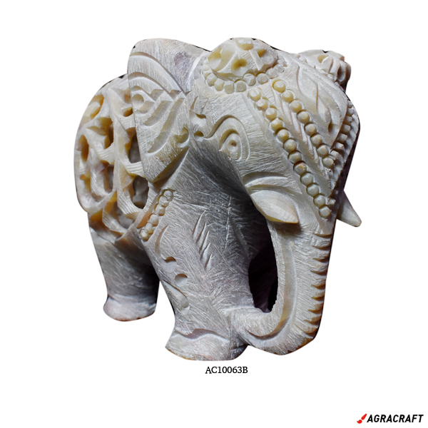 Handicraft Marble Elephant With Baby Elephant Inside