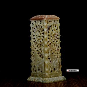 Handicraft Marble Incense Holder Elephant Carving Work
