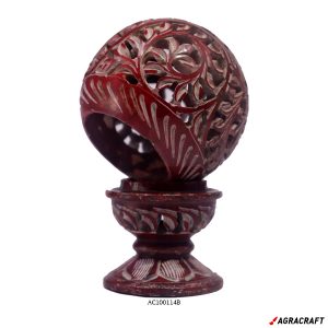 Handicraft Marble Tea Light Holder Carving Work